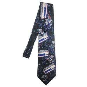Company B Walmart Semi Trucks Necktie Vintage Employee Novelty Tie Made In USA